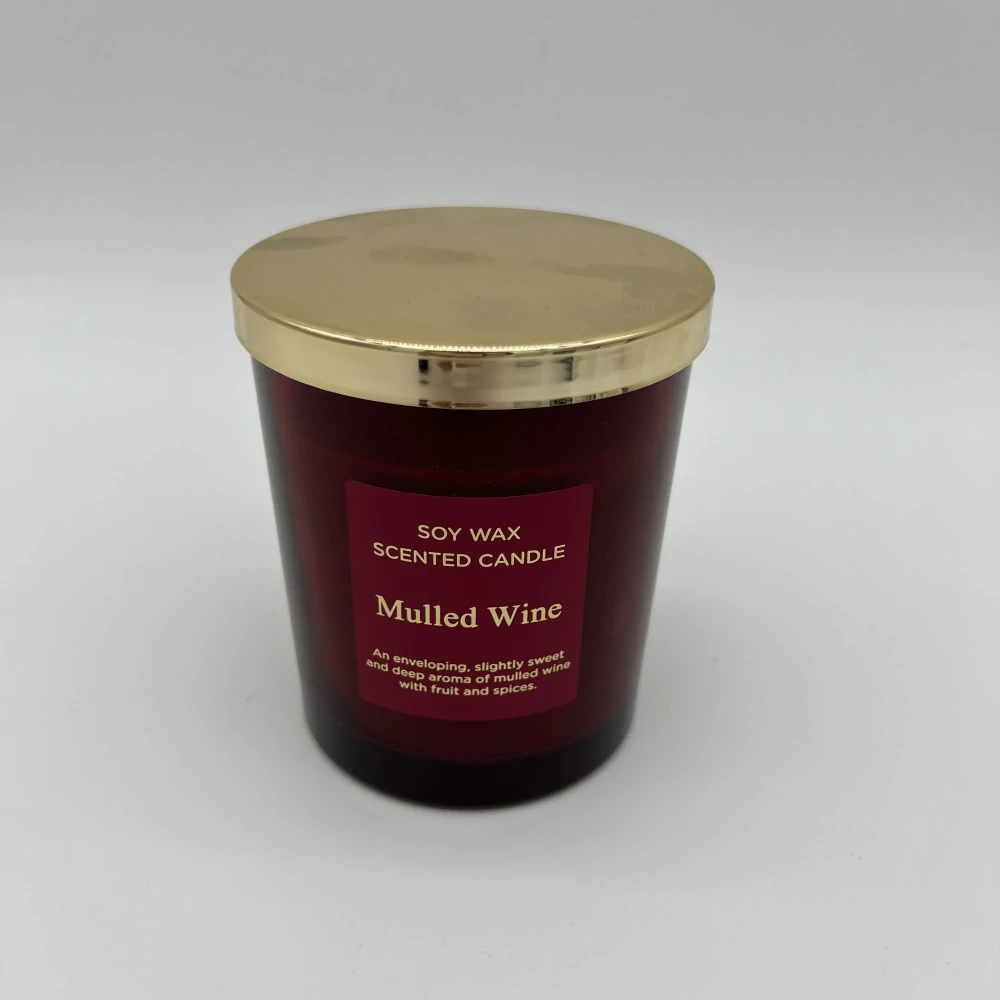 SVÍČKA VE SKLE S DŘEVĚNÝM KNOTEM 