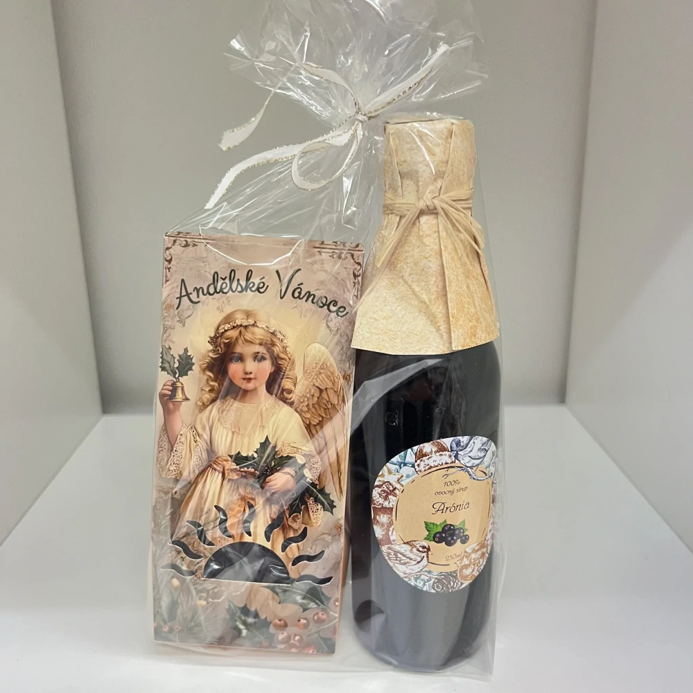 🎁 Andělský vánoční balíček – Arónie BIO & brusinky v čokoládě
