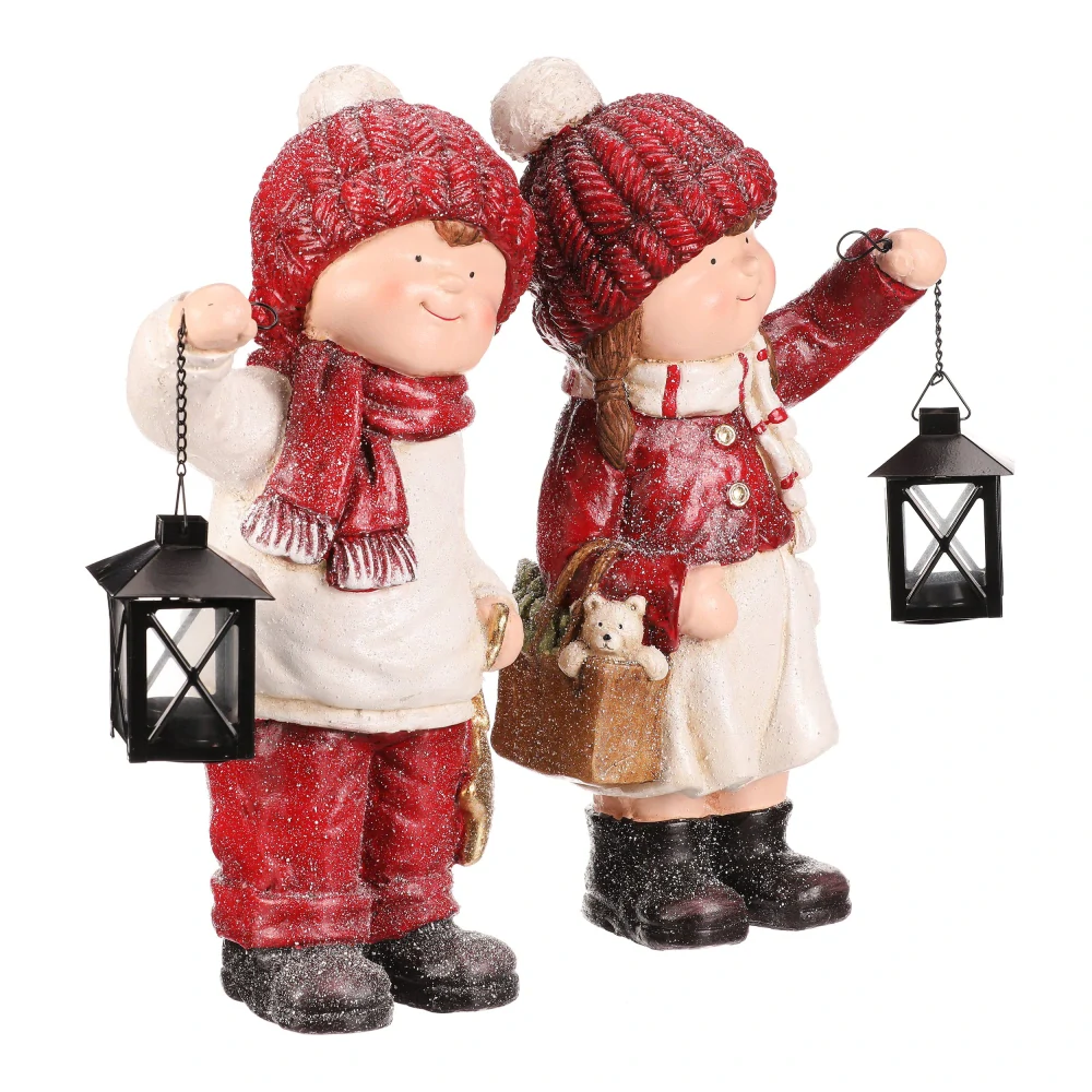 🎄 Vánoční figurka – chlapec s lucernou 🎄