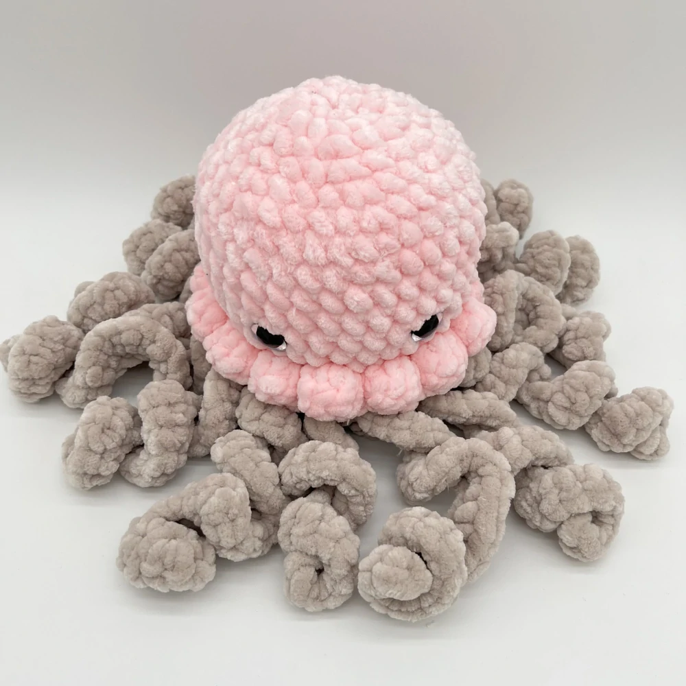 🐙 Háčkovaná chobotnička – hebká dekorace