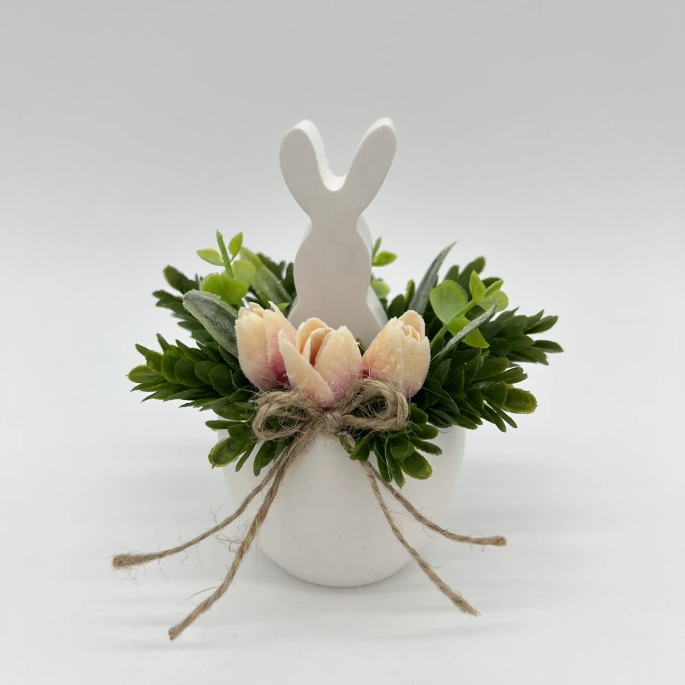 🐰🍑 Jarní dekorace se zajíčkem – broskvové kvítky 🍑🐰