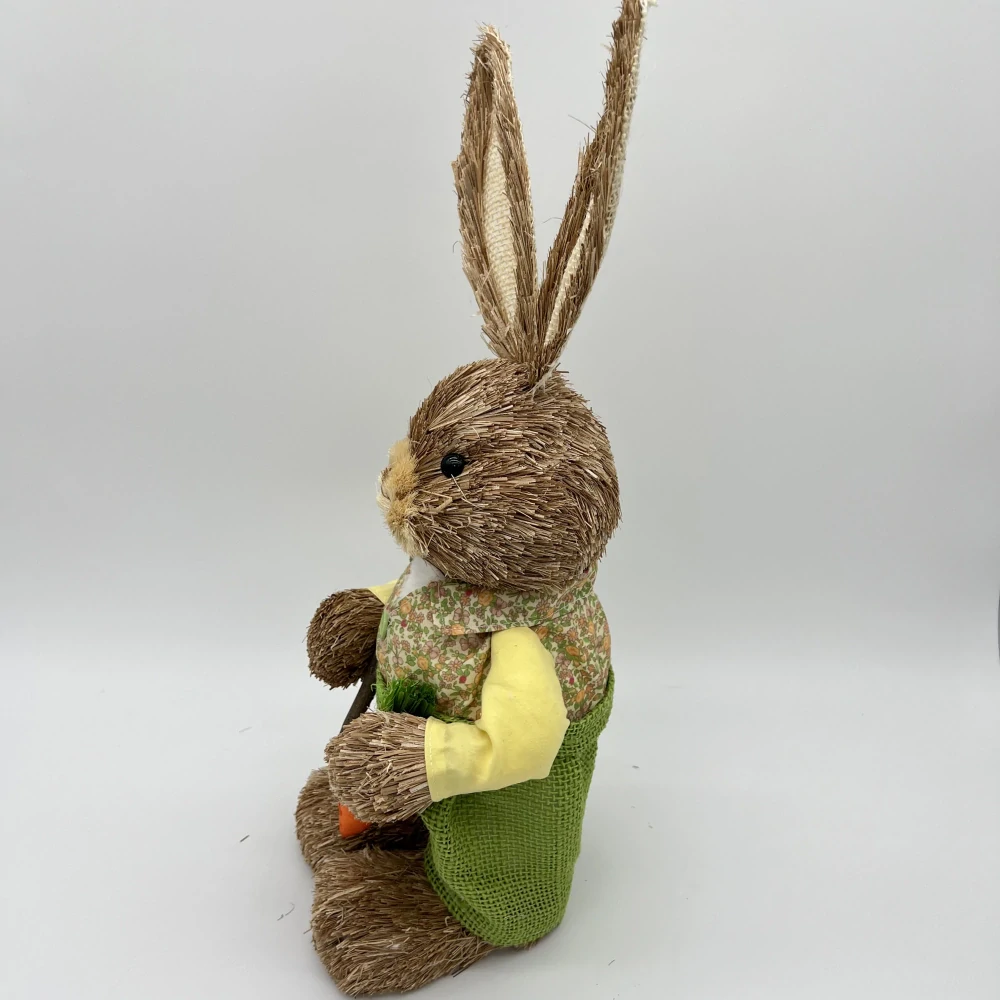 🐰 Velikonoční zajíček se zahradním náčiním – dekorace