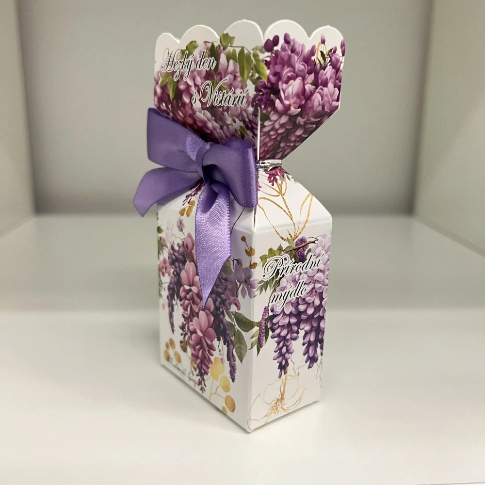 🌸 Přírodní mýdlo – Hezký den s vistárií (90 g)