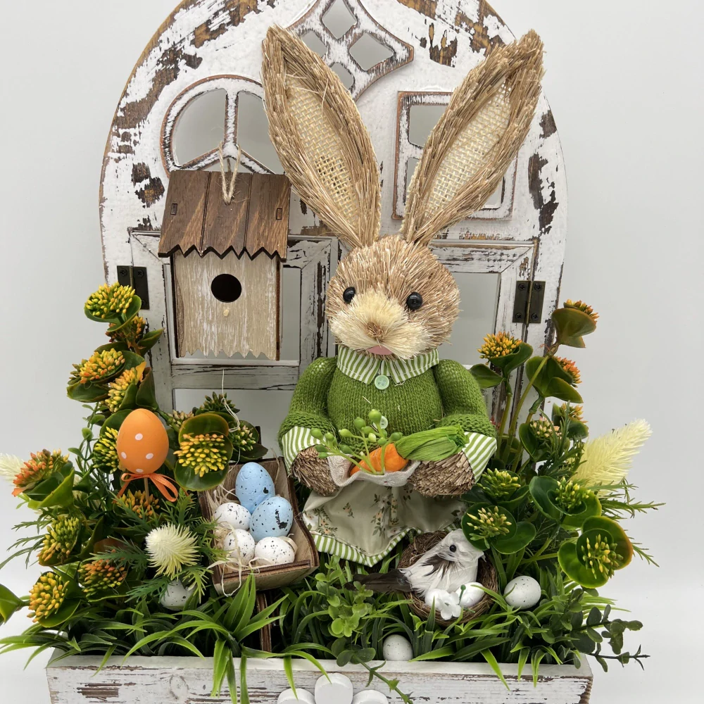 🌿🐰 Velikonoční dekorace se zajíčkem 🐰🌿
