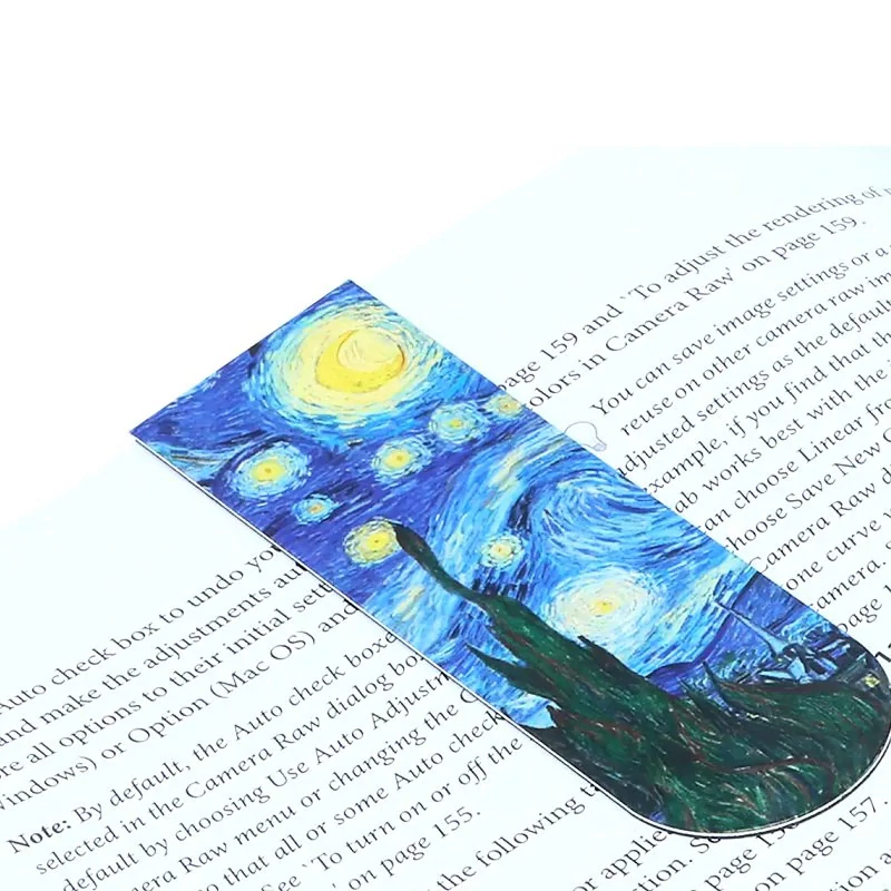 📚 Magnetická záložka – Vincent van Gogh „Hvězdná noc“ 🌙✨