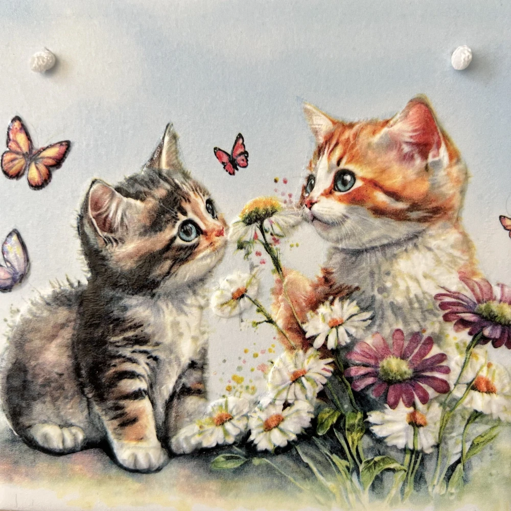 🌻✨ Dlaždice zdobená technikou Decoupage 3D ✨🌻