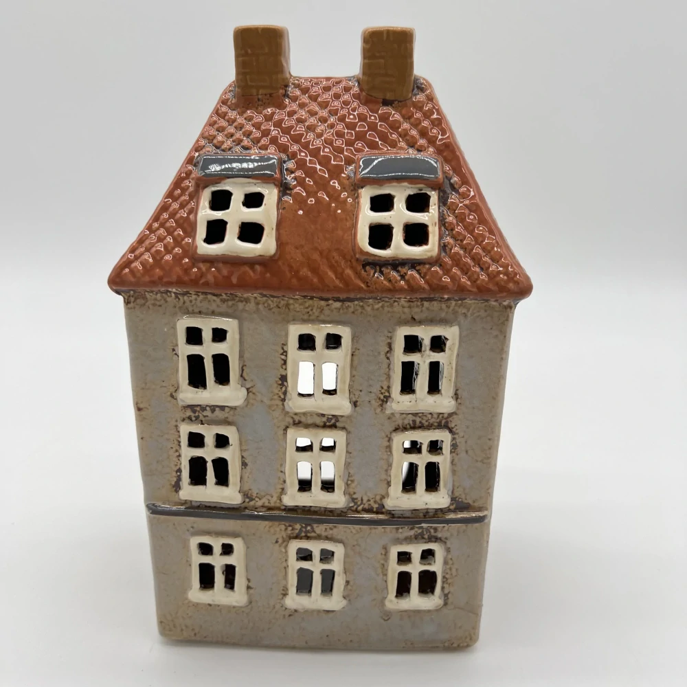 🏡✨ Keramický domeček na čajovou nebo LED svíčku ✨🏡