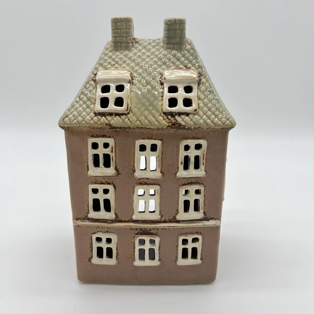 🏡✨ Keramický domeček na čajovou nebo LED svíčku ✨🏡