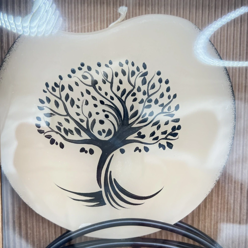 🌳🕯️ Ručně vyráběná dekorativní svíčka – Strom života 🕯️