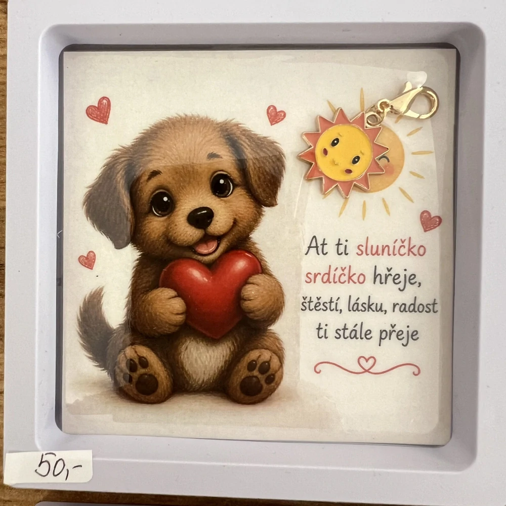 🎁✨ Dárkový rámeček se štěstíčkem a přívěskem ✨🎁