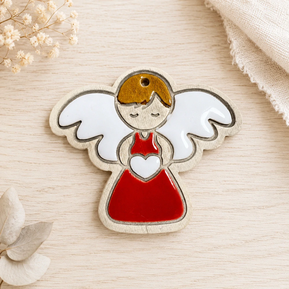 👼❤️ Keramický andílek se srdíčkem – 2 druhy ❤️👼