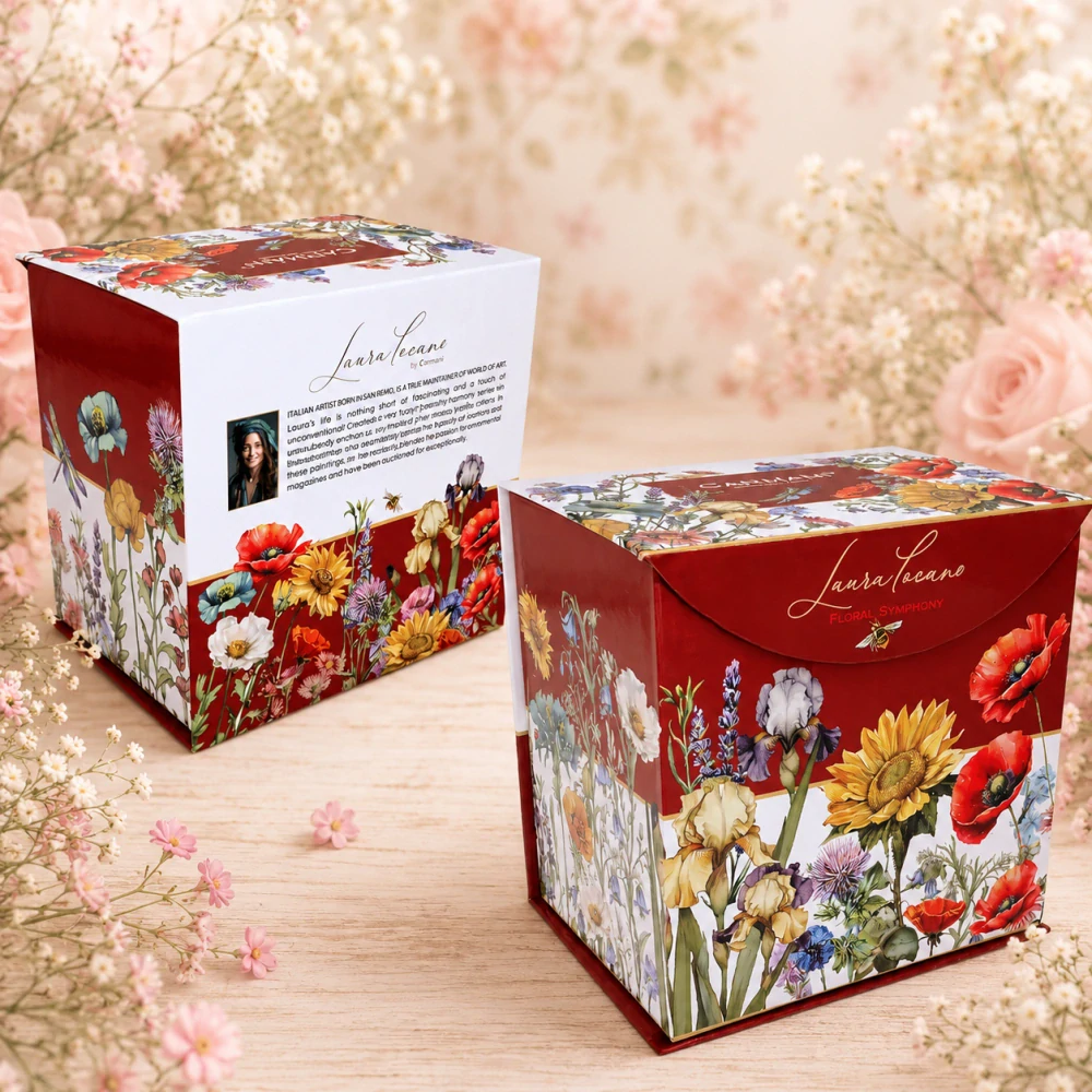 🌺☕ Velký hrnek se sítkem a víčkem – Wild Poppy Elegance, 600 ml ☕🌺