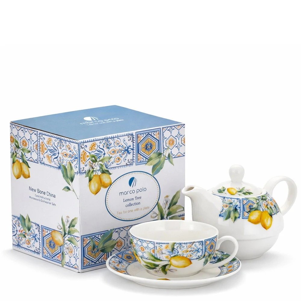 🍋 Konvička se šálkem na čaj – Tea for One – Lemon Tree Collection 🍋