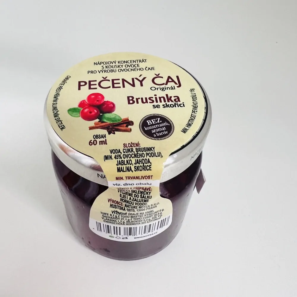 PEČENÝ ČAJ - BRUSINKA SE SKOŘICÍ