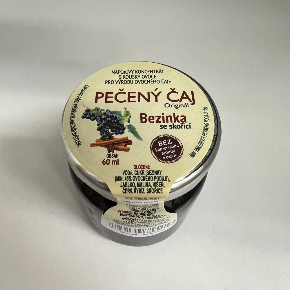 PEČENÝ ČAJ BEZINKA SE SKOŘICÍ
