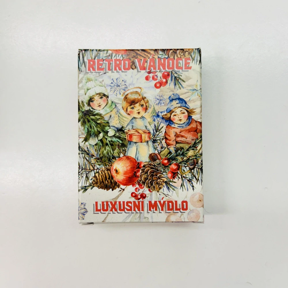 DÁRKOVÉ LUXUSNÍ MÝDLO - RETRO VÁNOCE 40g