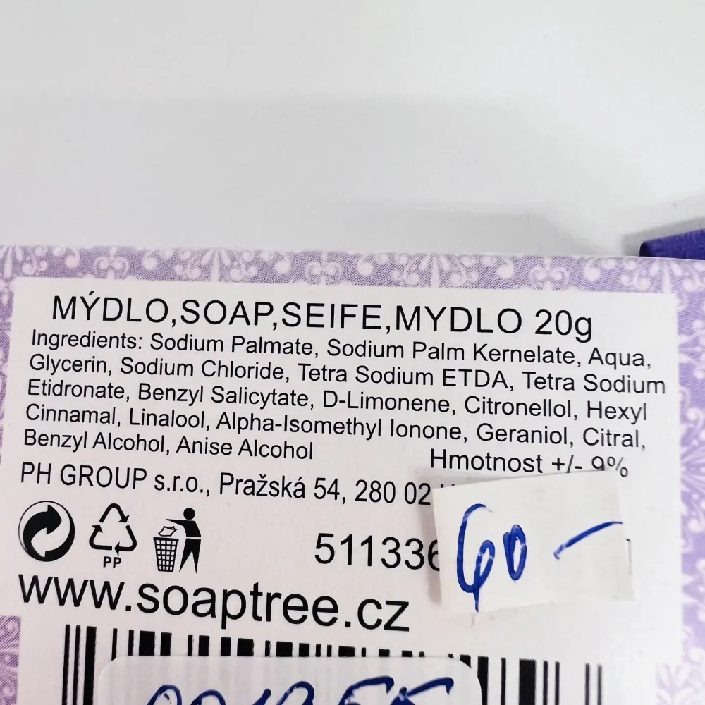 DARKOVÉ MÝDLO LEVANDULE 20g