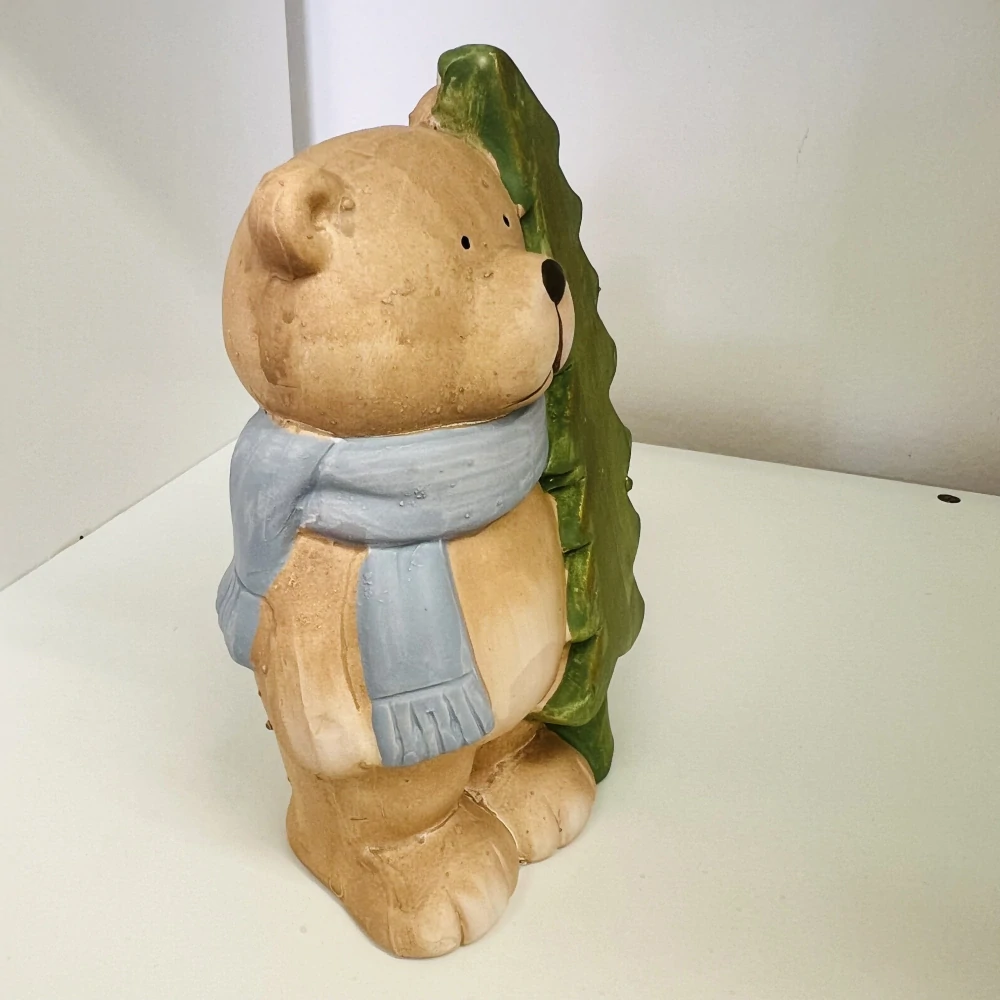 ZIMNÍ DEKORACE FIGURKA MEDVÍDEK