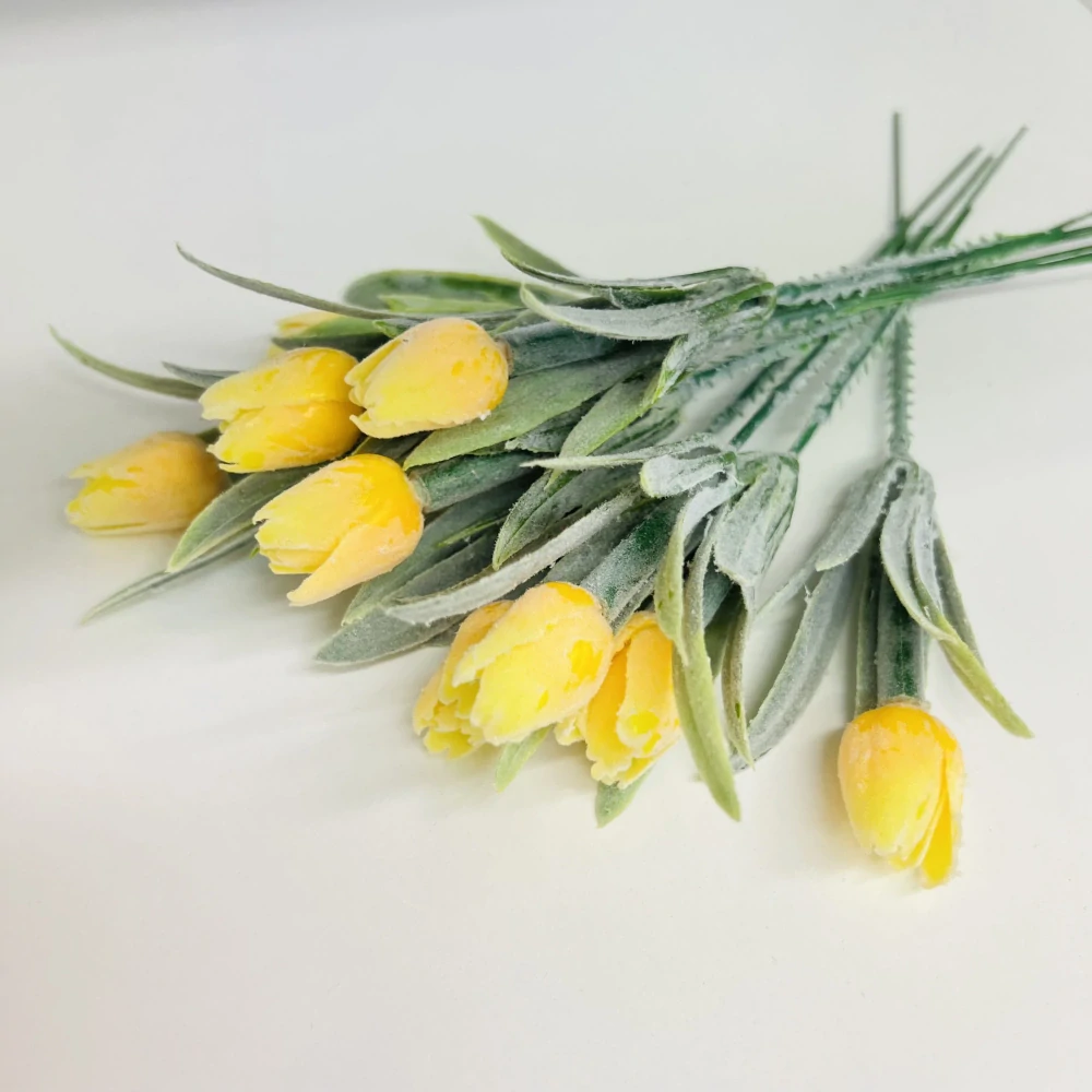 JARNÍ DEKORACE MINI TULIPÁN - BARVA ŽLUTÁ