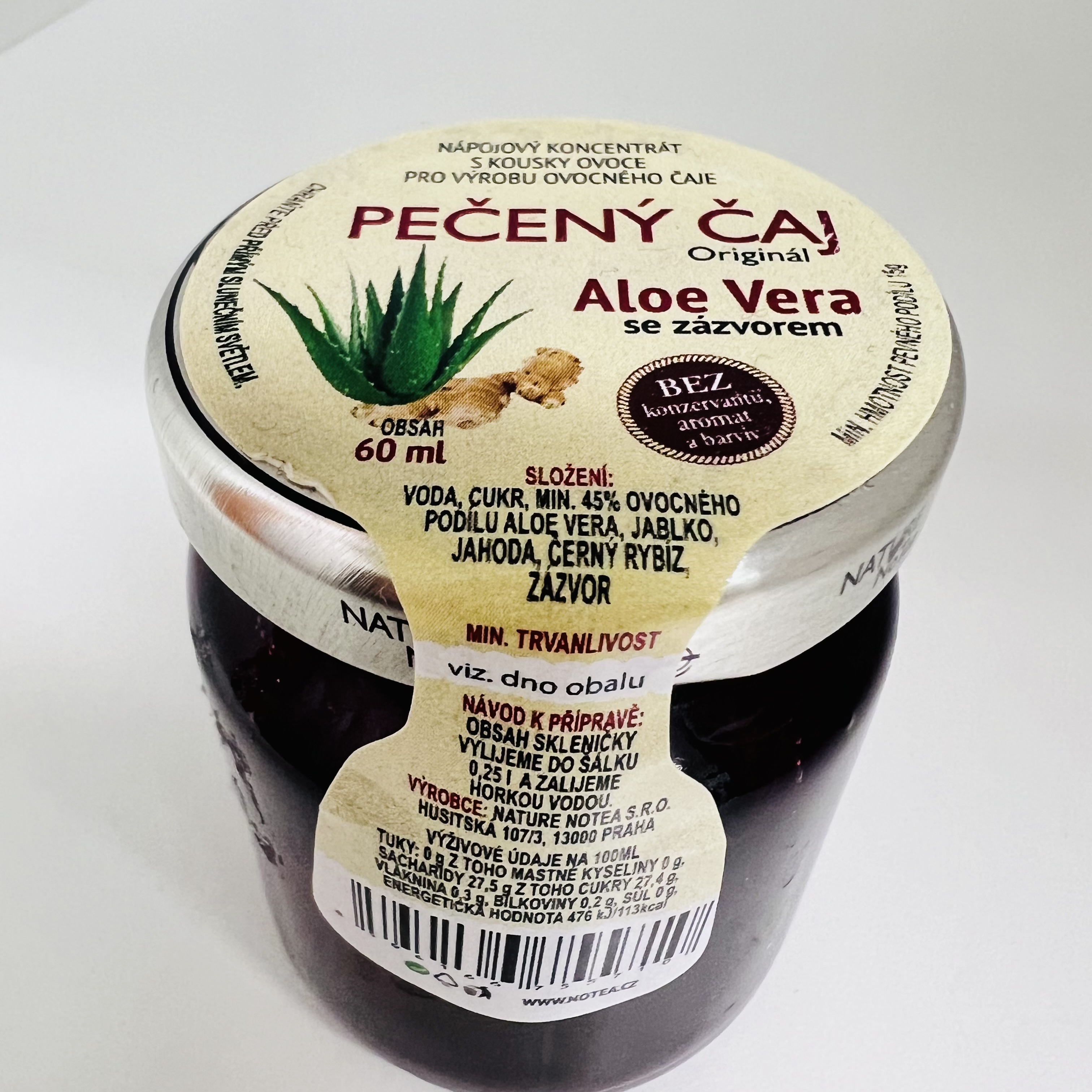 PEČENÝ ČAJ - ALOE VERA SE ZÁZVOREM