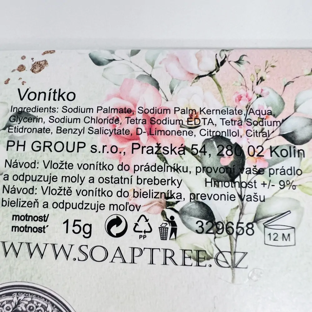 PŘÍRODNÍ VONÍTKO DO PRÁDLA - KRÁSNÝ DEN ZAČNI VŽDY ÚSMĚVEM