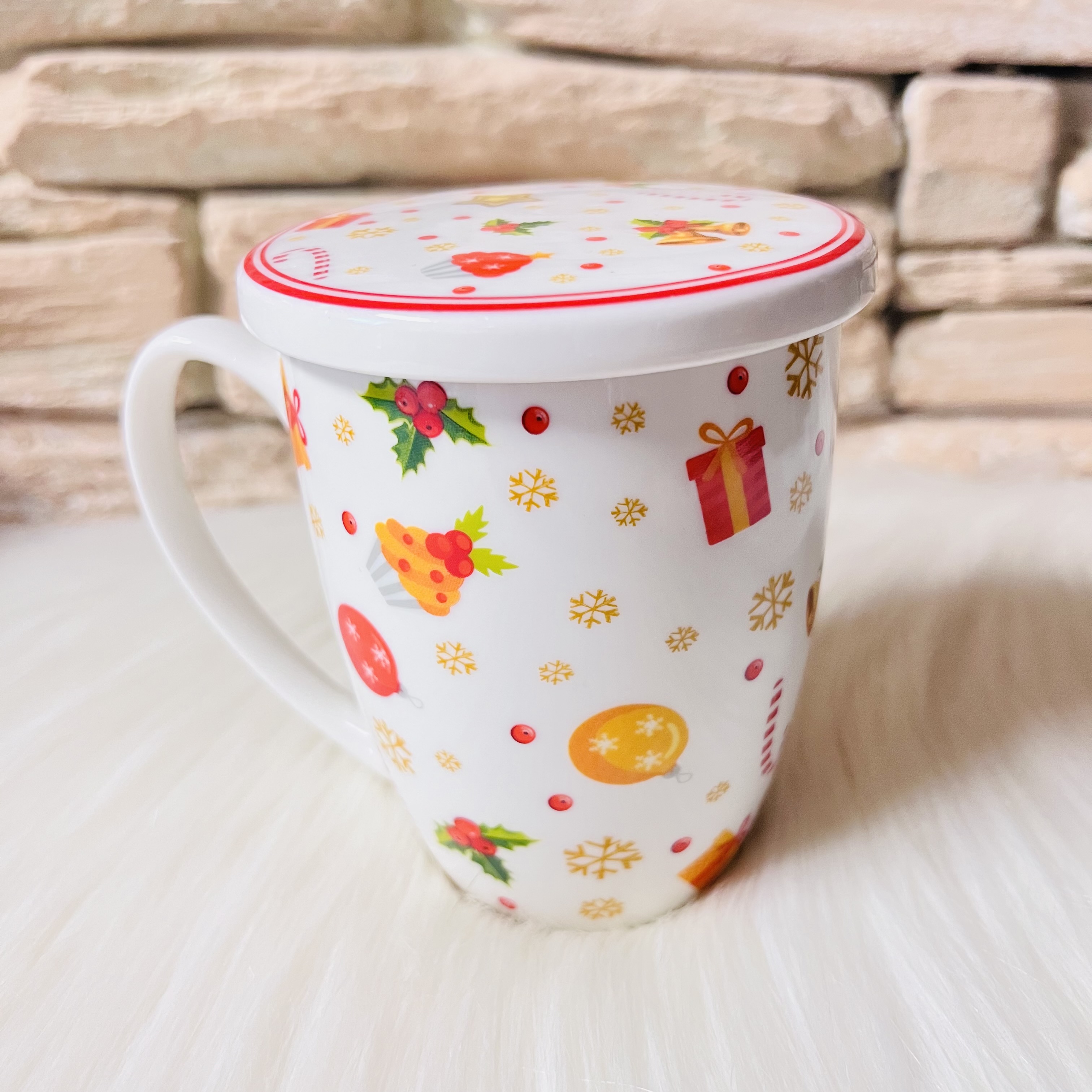 DÁRKOVÝ HRNEK NA BYLINKY SE ZIMNÍM MOTIVEM