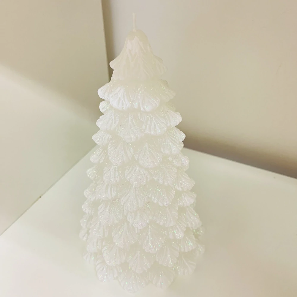 ZIMNÍ DEKORACE SVÍČKA TVAR STROMEČEK VELKÝ S DIODOU