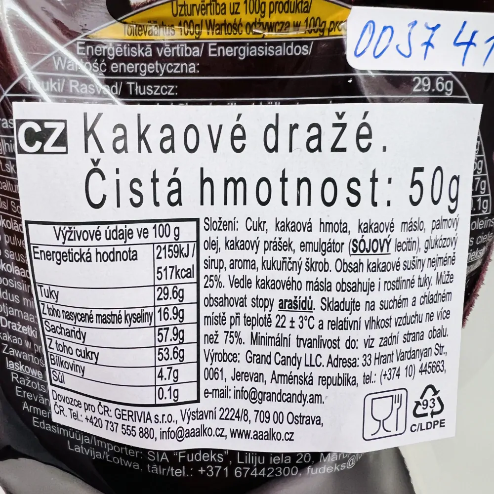 DÁRKOVÉ BALENÍ KAKAOVÝCH DRAŽE