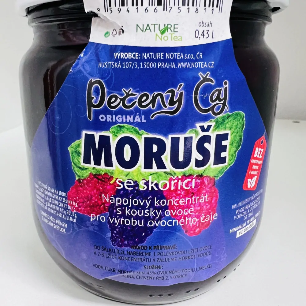 PEČENÝ ČAJ MORUŠE SE SKOŘICÍ