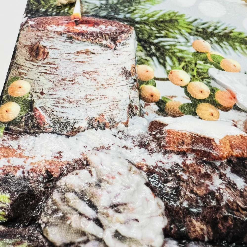DEKORACE K ZAVĚŠENÍ DLAŽDICE ZDOBENA TECHNIKOU DECOUPAGE 3D