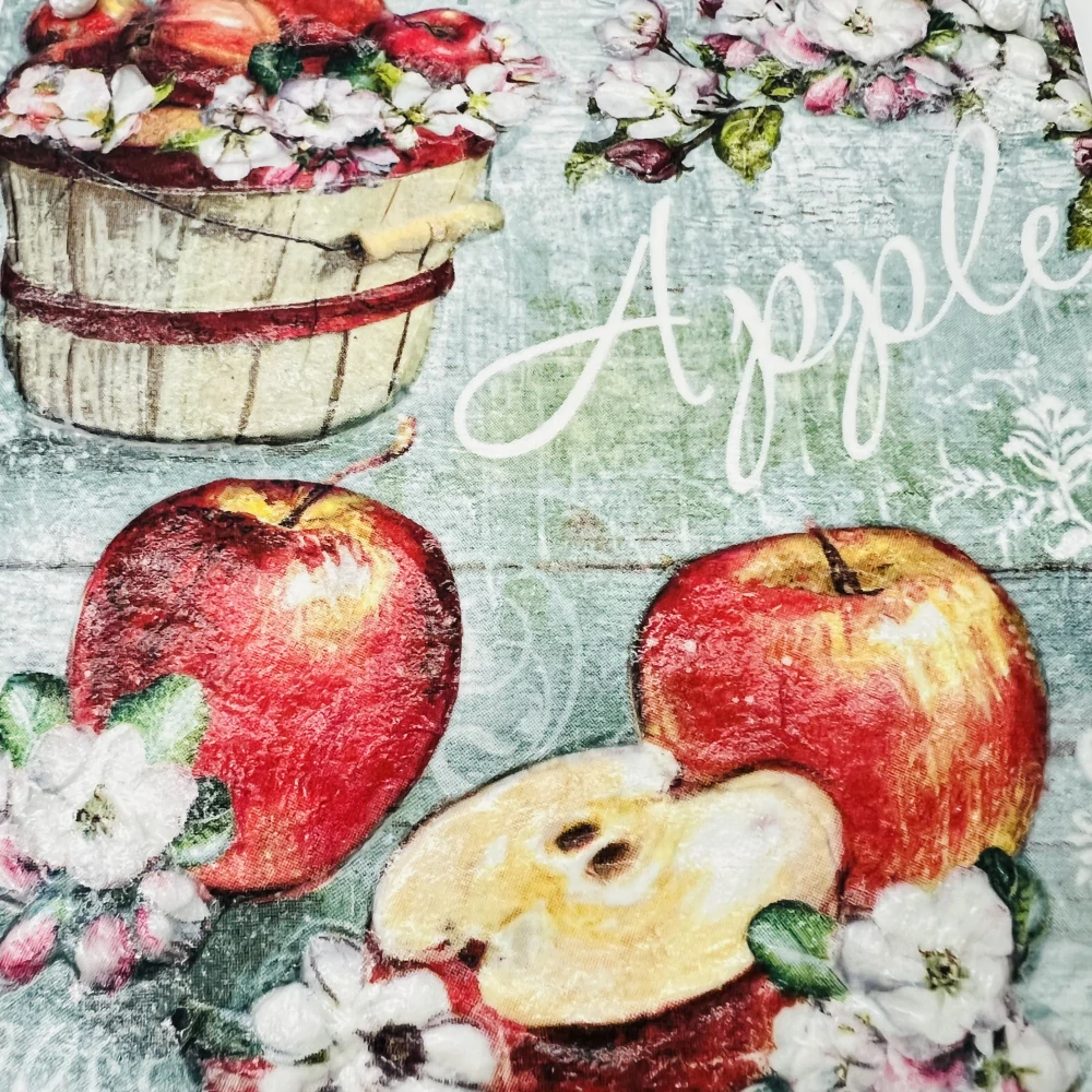 DEKORACE K ZAVĚŠENÍ DLAŽDICE ZDOBENA TECHNIKOU DECOUPAGE 3D