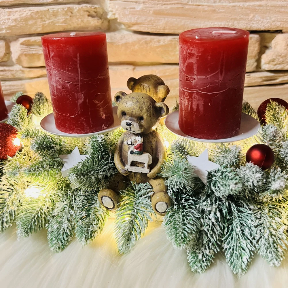 DEKORACE ADVENTNÍ SVÍCEN ROVNÝ