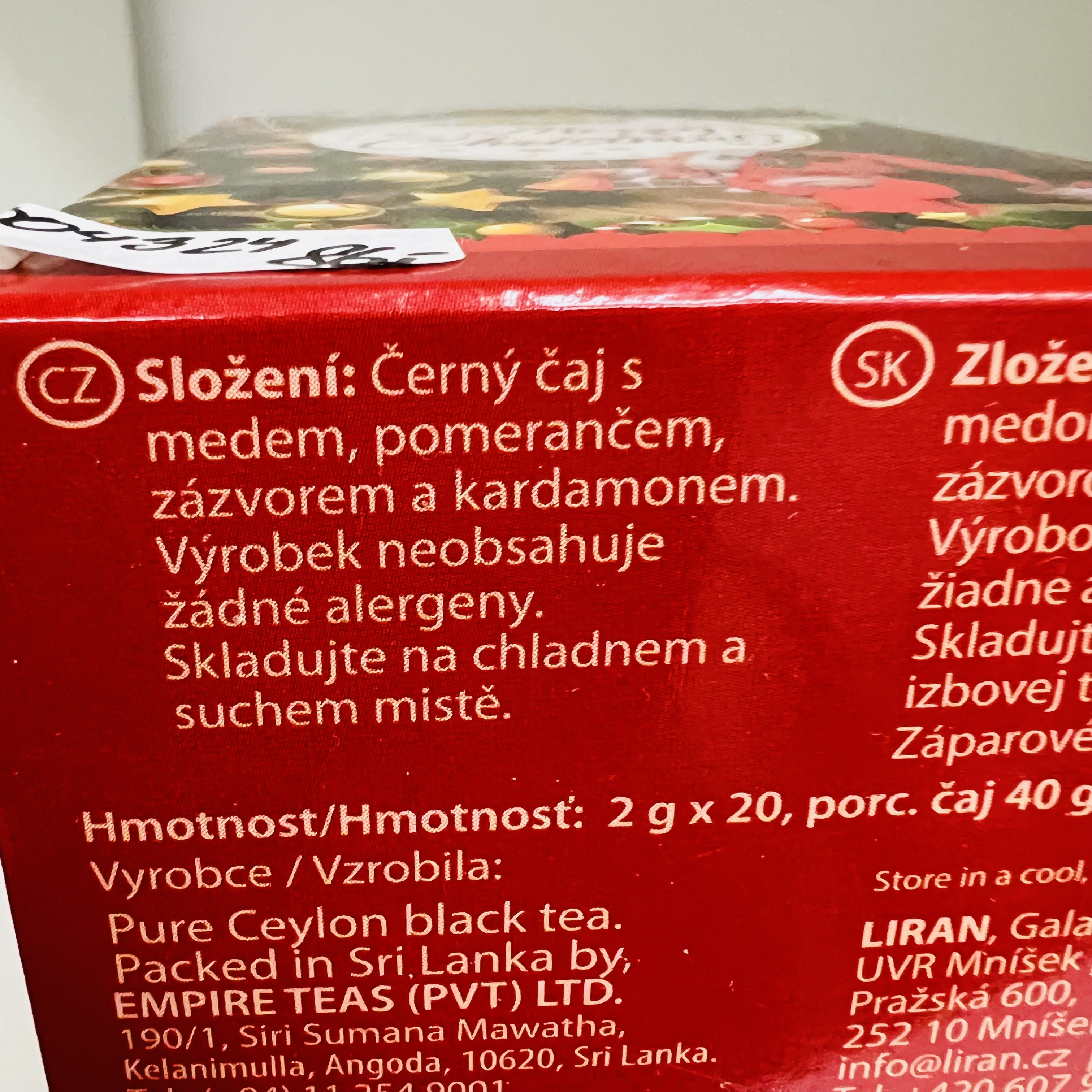 DÁRKOVÉ BALENÍ ČAJŮ