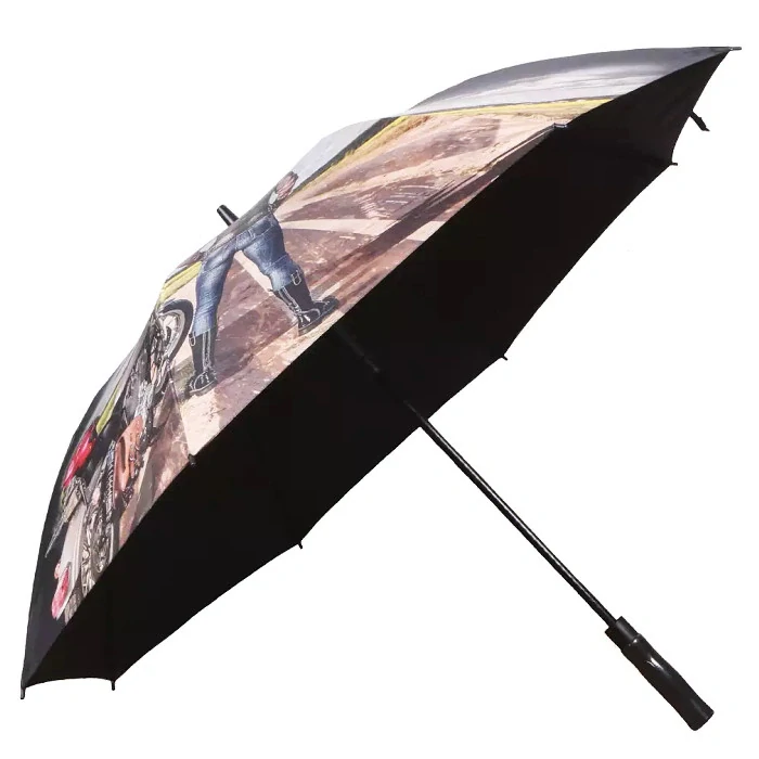 VELKÝ DEŠTNÍK S MOTOCYKLY