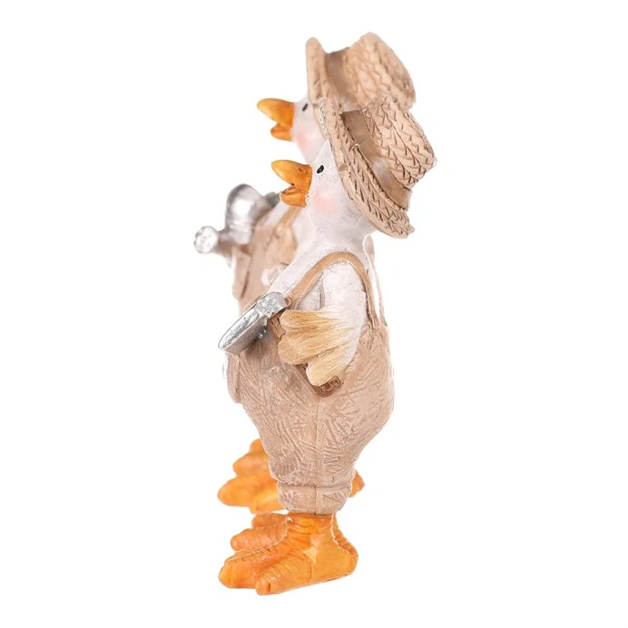 JARNÍ DEKORACE FIGURKA KACHNY ZAHRADNÍKA NEBO ZAHRADNICE