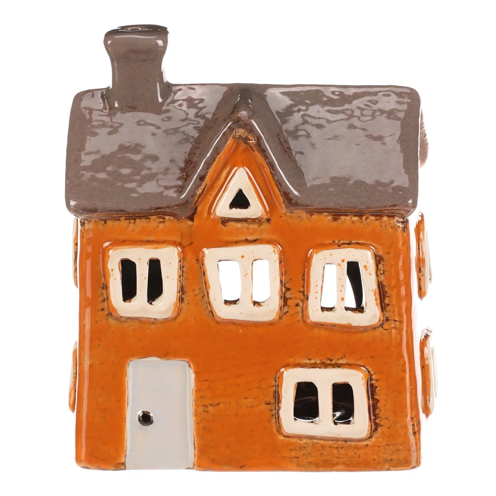 DEKORACE KERAMICKÝ DOMEK NA ČAJOVOU SVÍČKU