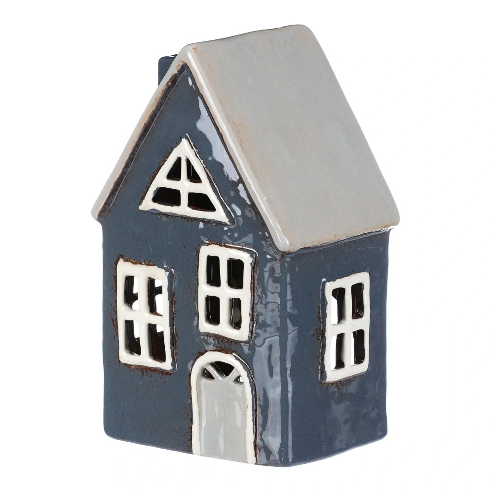 DEKORACE KERAMICKÝ DOMEČEK NA ČAJOVOU SVÍČKU