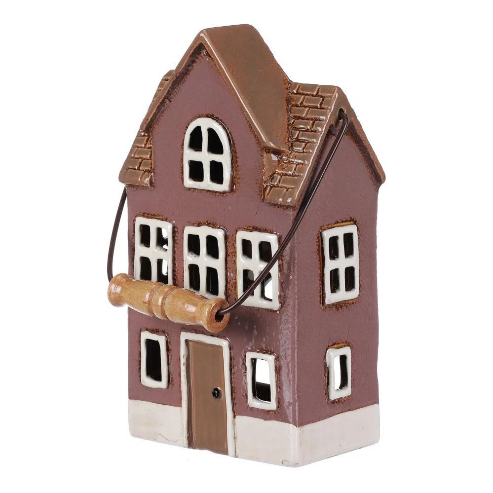 KERAMICKÝ DOMEK NA ČAJOVOU SVÍČKU S MADLEM