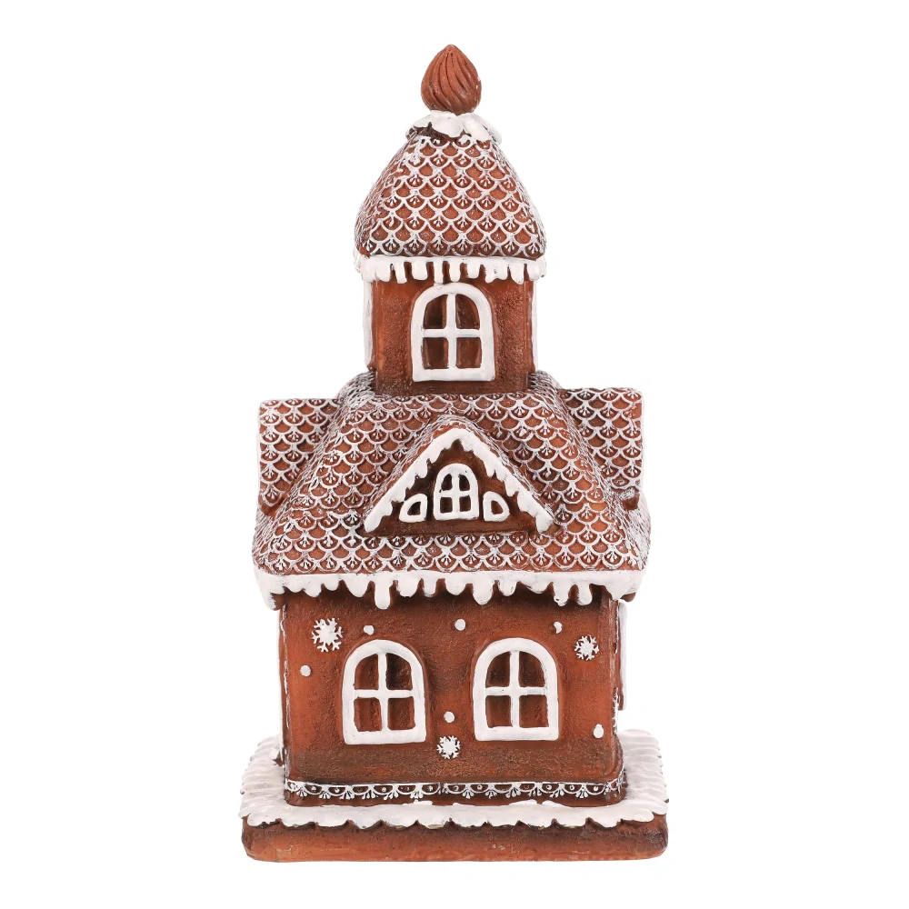 ZIMNÍ DEKORACE PERNÍKOVÝ DOMEČEK S LED OSVĚTLENÍM