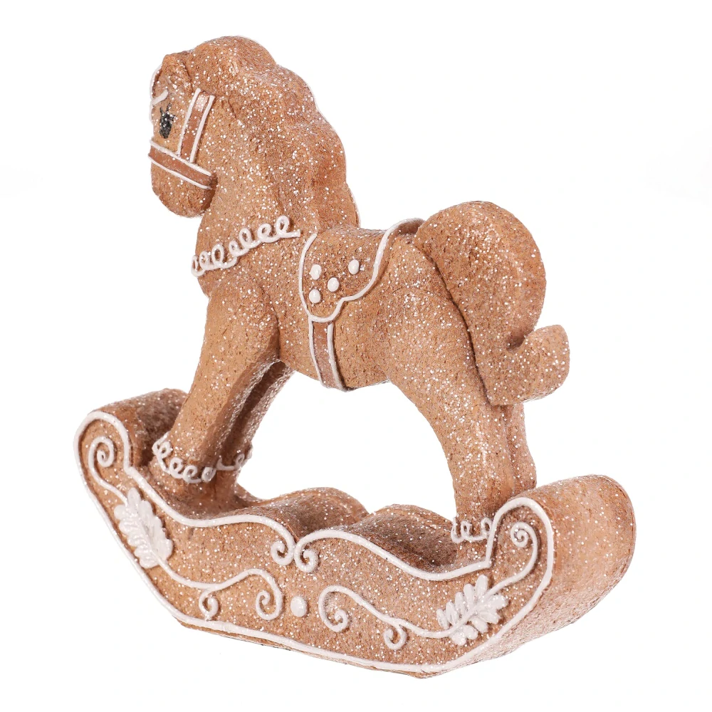 ZIMNÍ DEKORACE FIGURKA KONÍKA