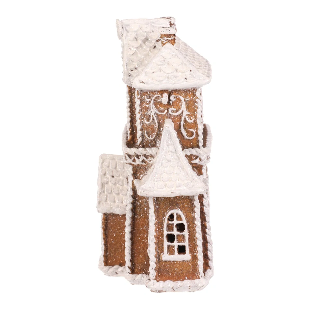 ZIMNÍ DEKORACE PERNÍKOVÝ DOMEČEK S LED OSVĚTLENÍM 