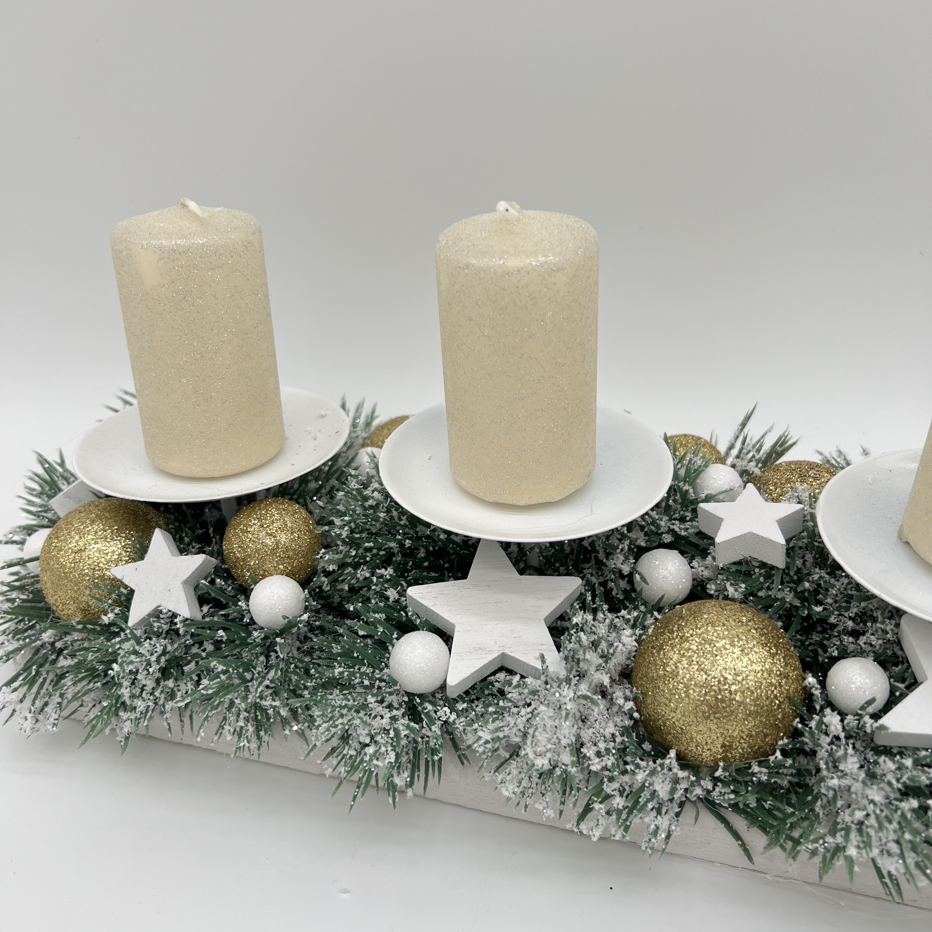 ZIMNÍ DEKORACE ADVENTNÍ SVÍCEN