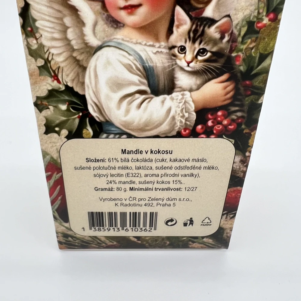 🎁 Vánoční dárkový balíček – Jahodový sirup & mandle v kokosu