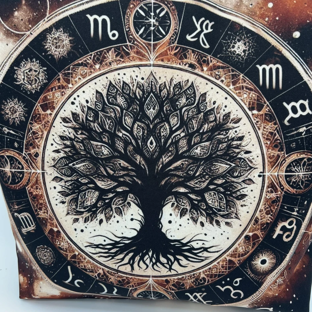 👜 Designová taška „Strom života & Zvěrokruh“