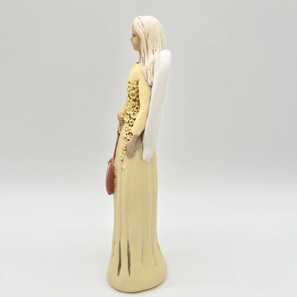 💛 Andělka se srdíčkem – žluté šaty