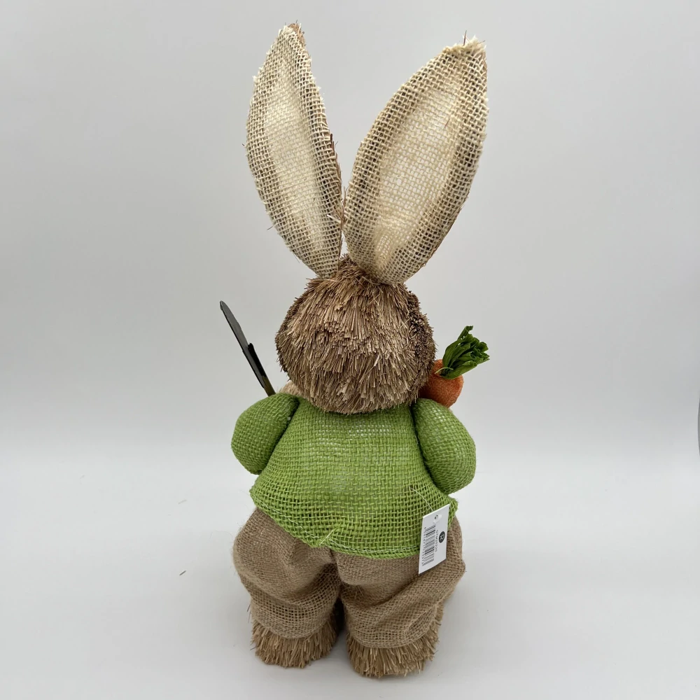 🐰 Velikonoční zajíček se zahradním náčiním – dekorace