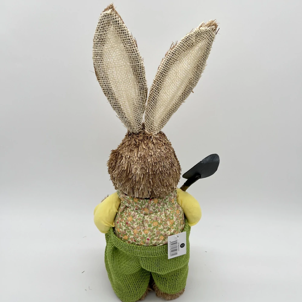 🐰 Velikonoční zajíček se zahradním náčiním – dekorace