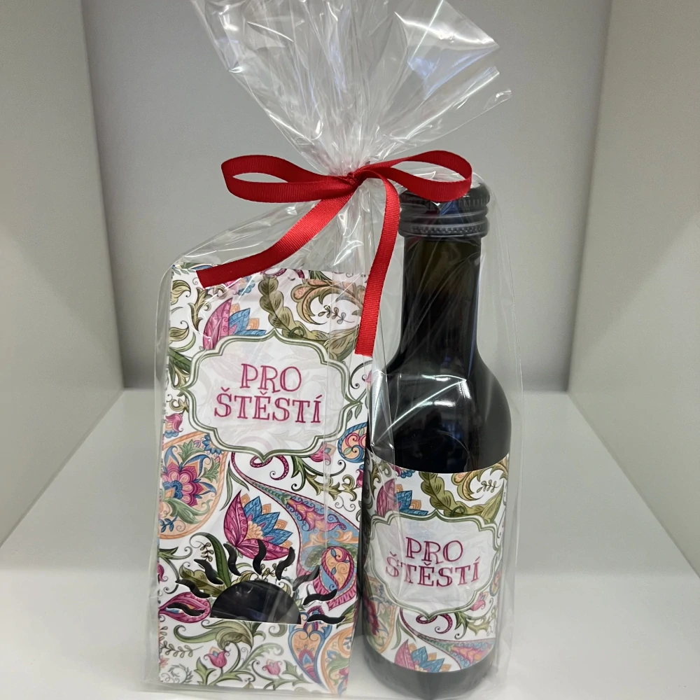 🎁 Dárková sada „Pro štěstí“ 🍷🍫