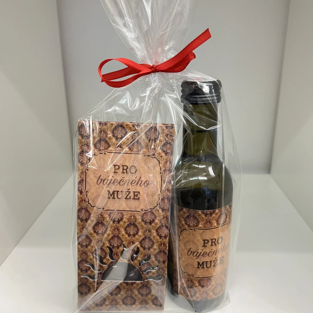 🎁 Dárková sada „Pro báječného muže“ 🍷🍫