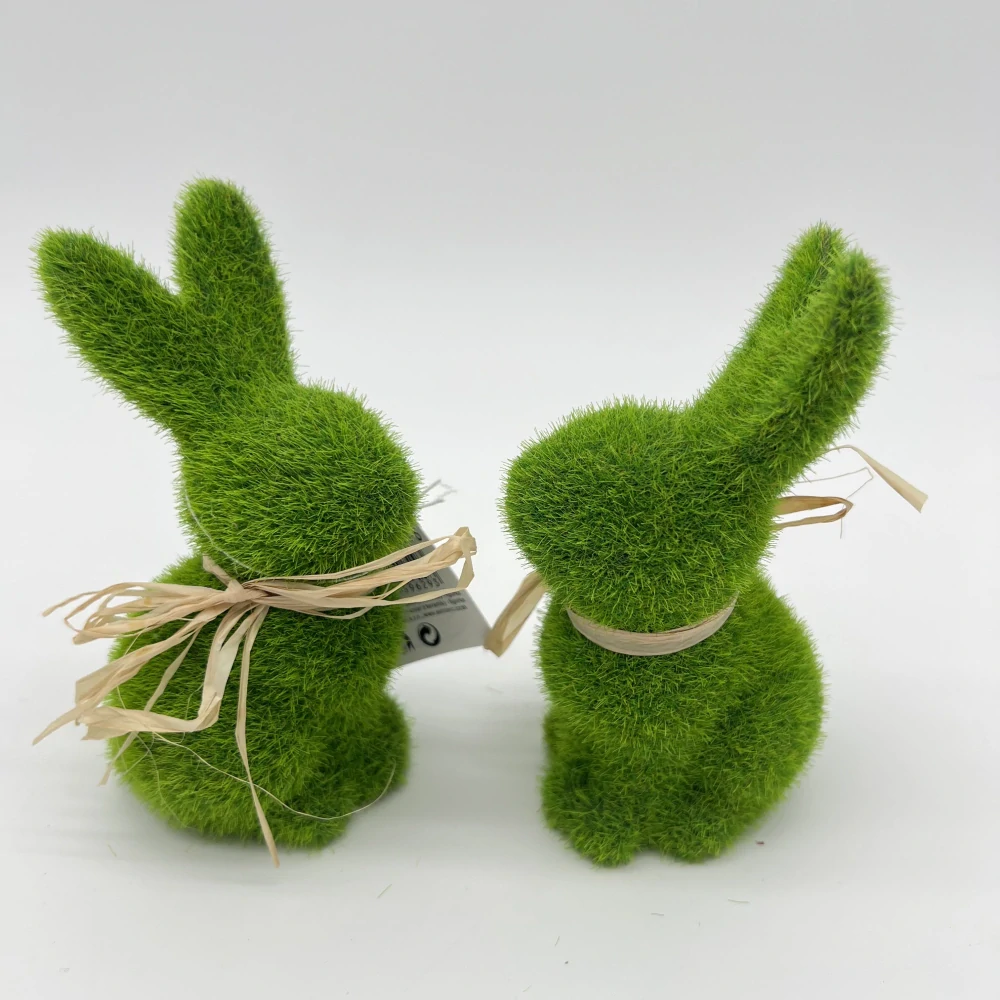 🐰 Dekorační velikonoční zajíček – mechový efekt 💚